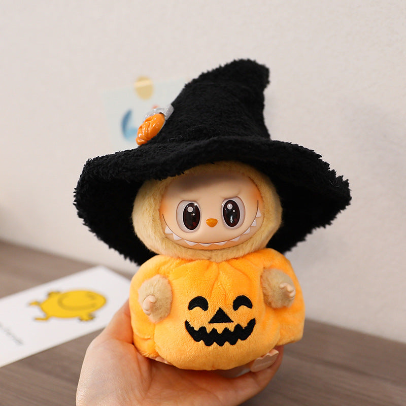 labubu-Halloween Pumpkin Outfit Set