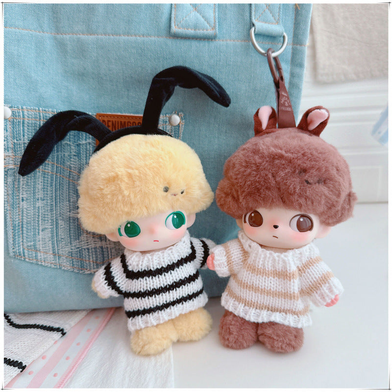 dimoo-Cream & Red Heart Sweater