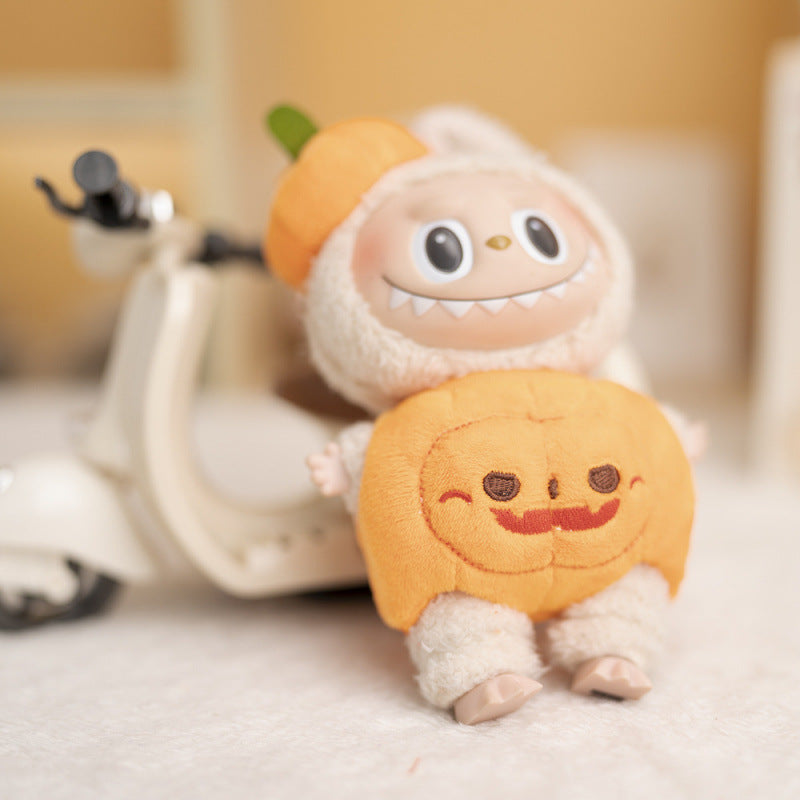 labubu-Halloween Pumpkin Outfit Set