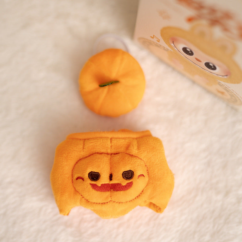 labubu-Halloween Pumpkin Outfit Set
