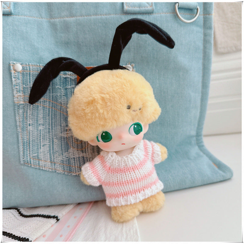 dimoo-Pink & White Striped Sweater