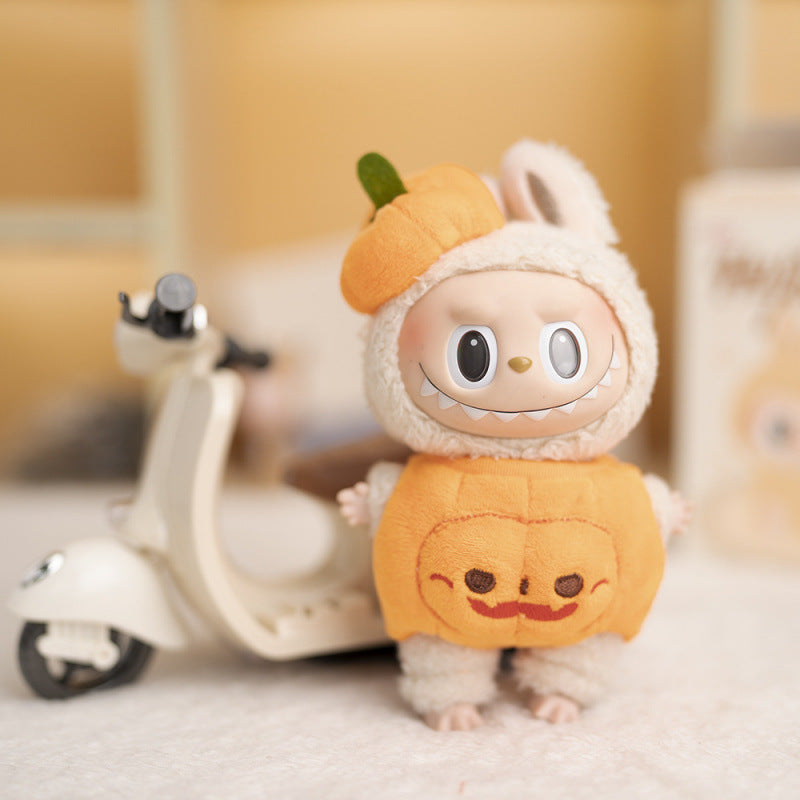 labubu-Halloween Pumpkin Outfit Set